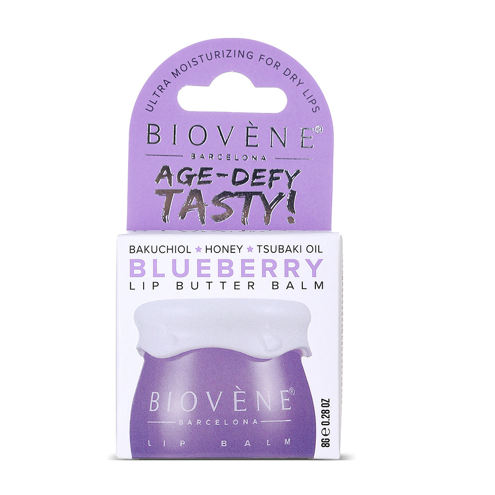 BLUEBERRY+BAKUCHIOL Lip Butter Balm Age-Defy Tasty! Ultra Moisturizing for Dry & Chapped Lips