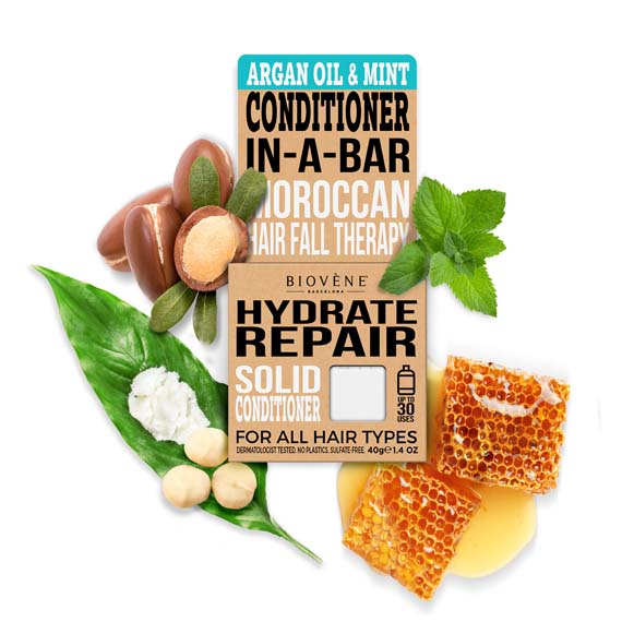 HYDRATE REPAIR Argan Oil &amp; Mint Solid Conditioner Bar