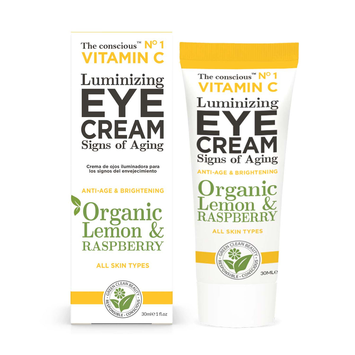 The conscious™ Vitamin C Luminizing Eye Cream Organic Lemon & Raspberry