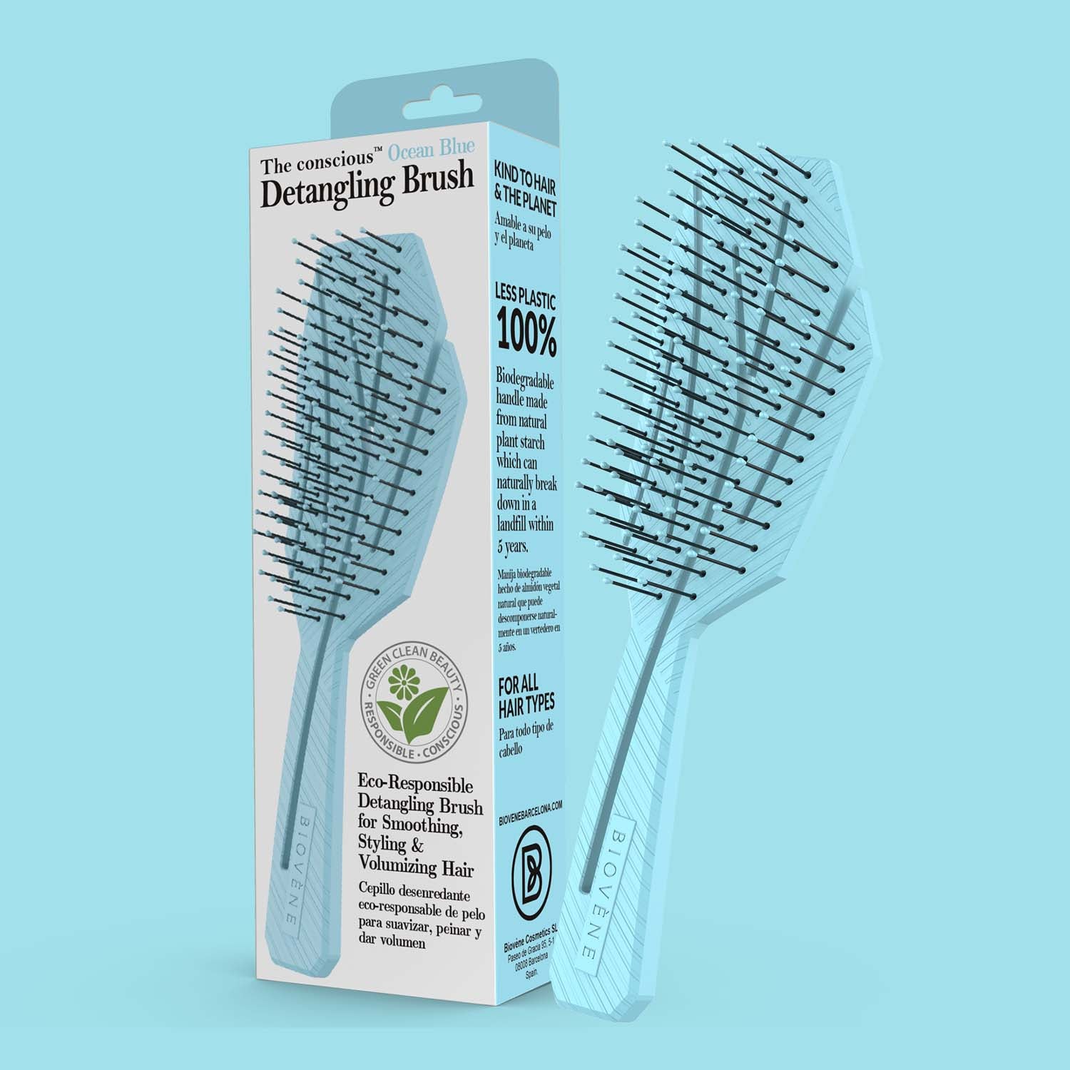 The conscious™ Biodegradable Detangling Brush, Wet & Dry Hair