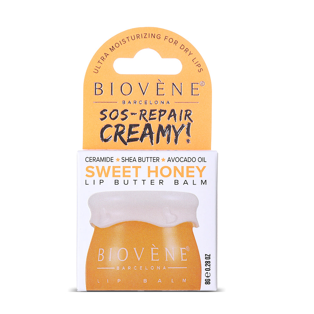 HONEY+CERAMIDE Lip Butter Balm SOS-Repair Creamy! Ultra Moisturizing for Dry &amp; Chapped Lips