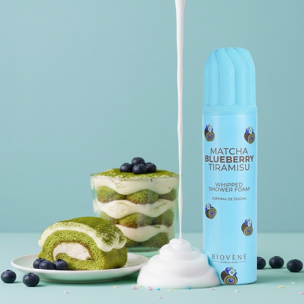 MATCHA BLUEBERRY TIRAMISU Whipped Shower Foam
