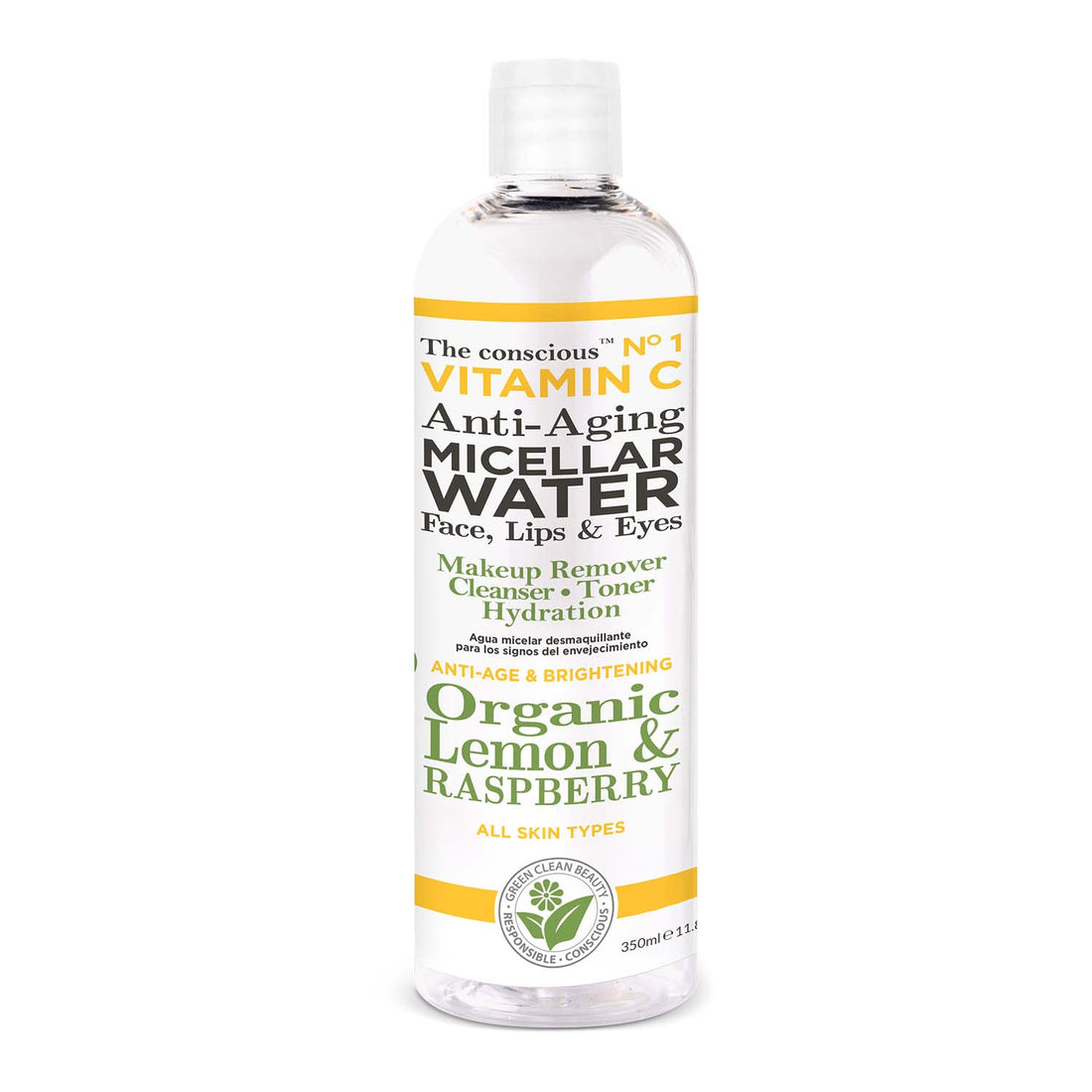 The conscious™ Vitamin C Anti-Aging Micellar Water Organic Lemon & Raspberry