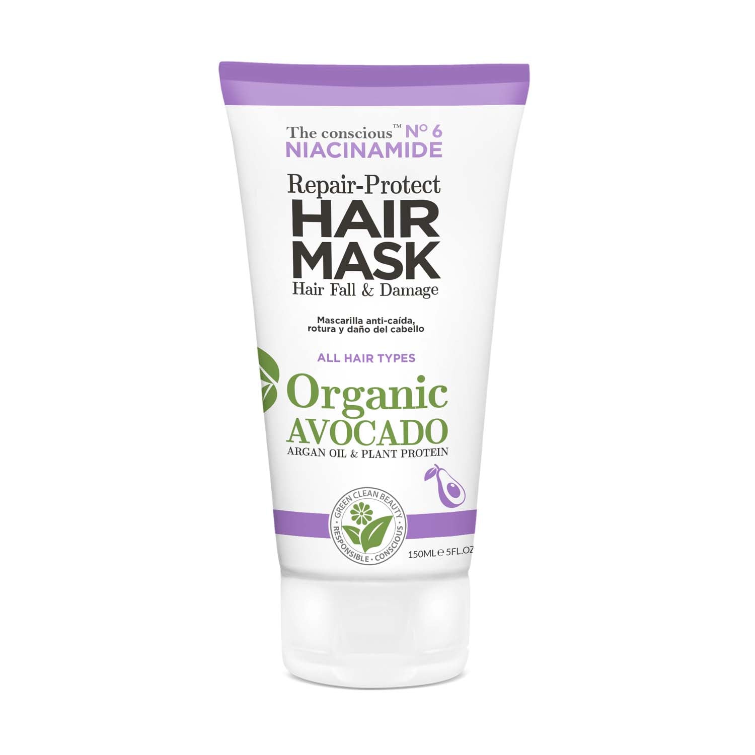 The conscious™ Niacinamide Repair-Protect Hair Mask Damage &amp; Hair Fall Organic Avocado
