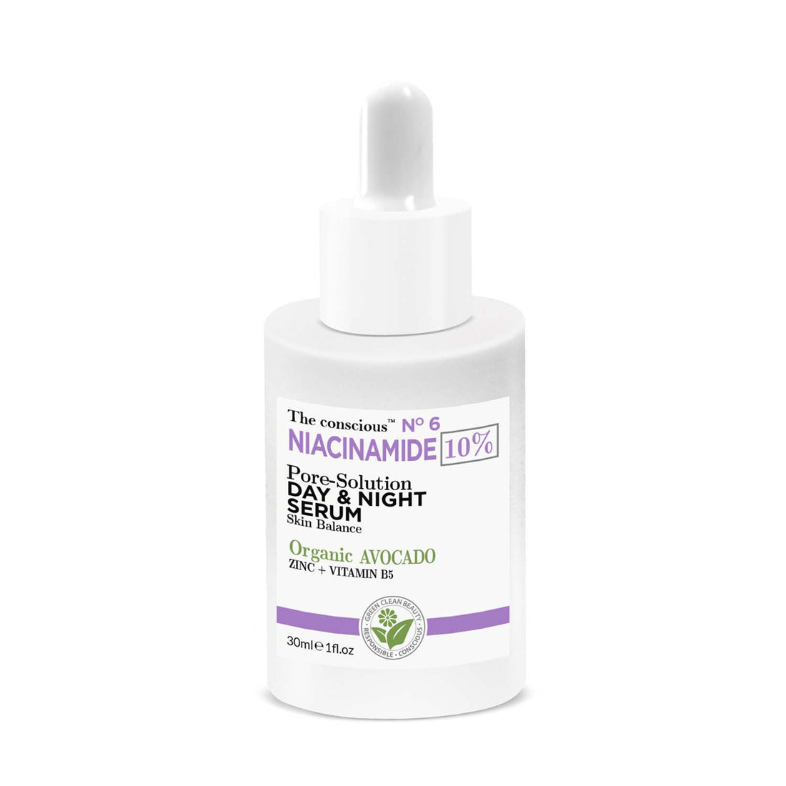 The conscious™ Niacinamide Pore-Solution Day & Night Serum Organic Avocado
