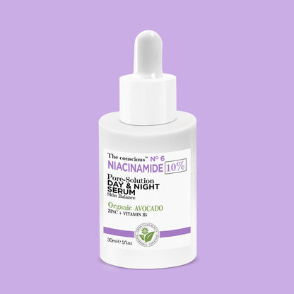 The conscious™ Niacinamide Pore-Solution Day &amp; Night Serum Organic Avocado